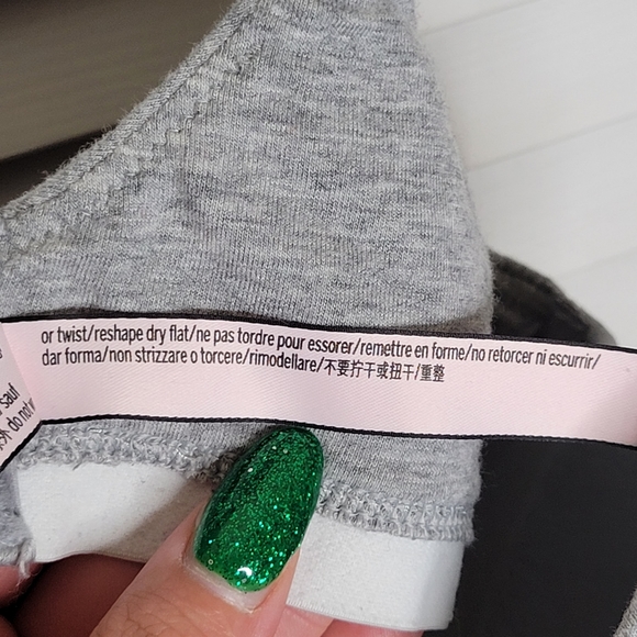 Victoria's Secret T-Shirt Lightly Lined Wireless Bra Heathered Gray PLUS 38B EUC - Picture 12 of 12
